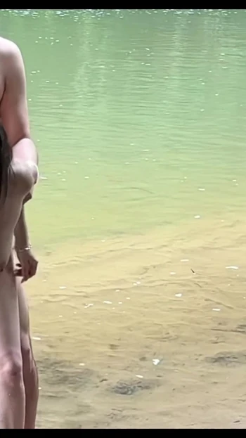 Emotional moment from "MY STEPBROTHER IS WATCHING ME IN THE RIVER AND WE FUCKED HARD, HUGE CUMSHOT ON FACE AND TITS"