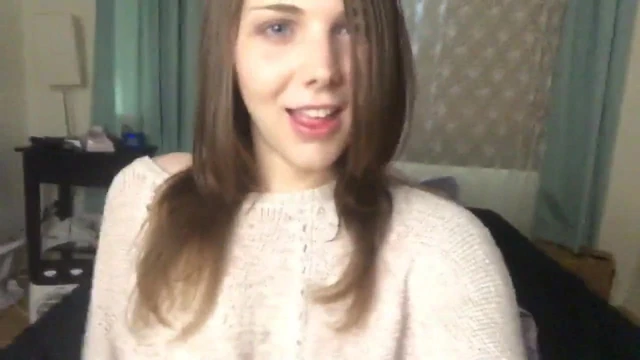 Cute Trap chick show tits and dick