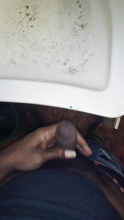 Big Black Cock PISSING