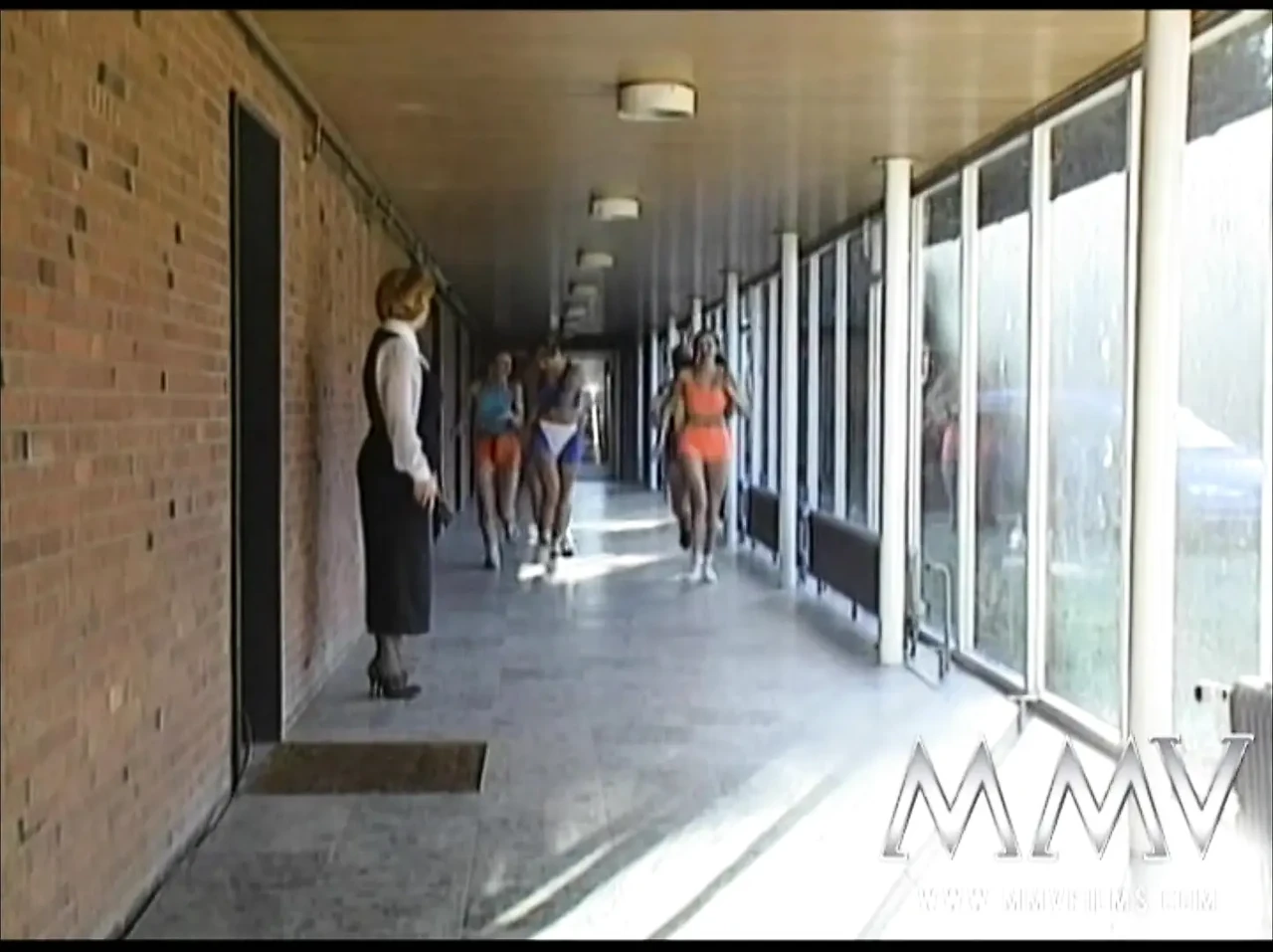 Sport lesson ends with hard flexible fuck and facial for horny student