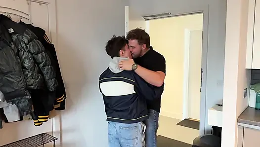 (no Audio) Luke Catton & Rossy Get Home Fuck Hard on the Sofa