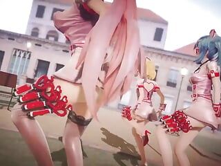Mmd R-18 Anime Devojke seksi plešu (klip 34)