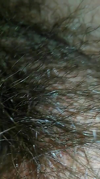 Spectacular moment from "Hairy milf pampers her pussy with latex gloves"