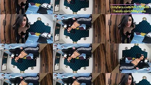 Hari relaksasi bareng downjacketku - striptis sporty, masturbasi sampai orgasme lembut