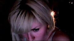 blonde gf talks dirty while getting fucked