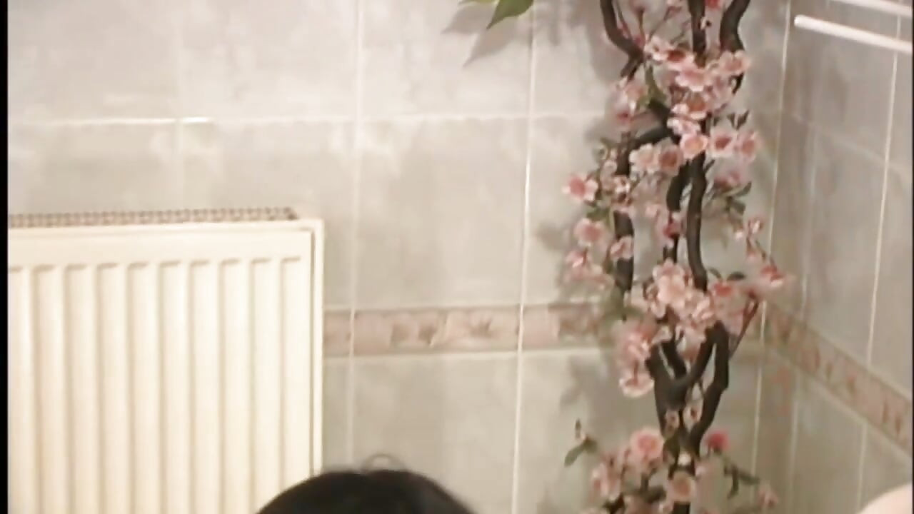 Brunette Babe Stretched Wide by Throbbing Cock in Steamy Bathtub