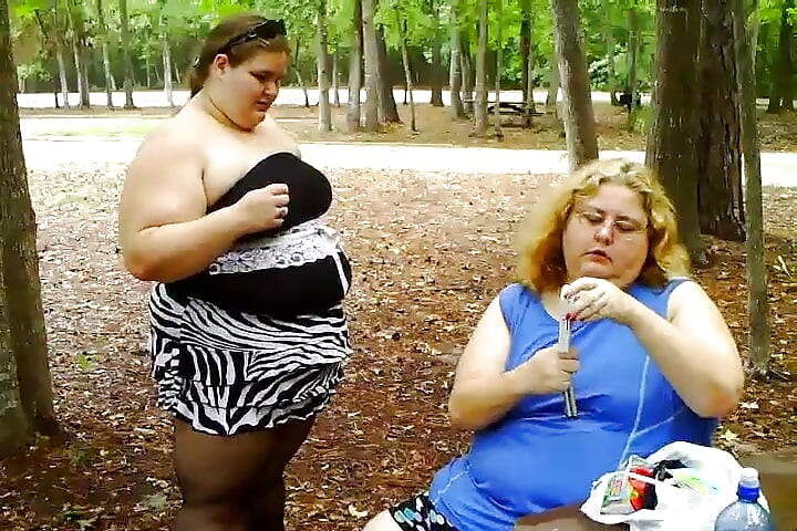 2 bbws are balloon blowing and popping
