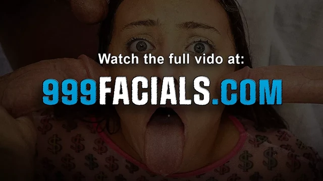 Babe gives messy blowjob and gag