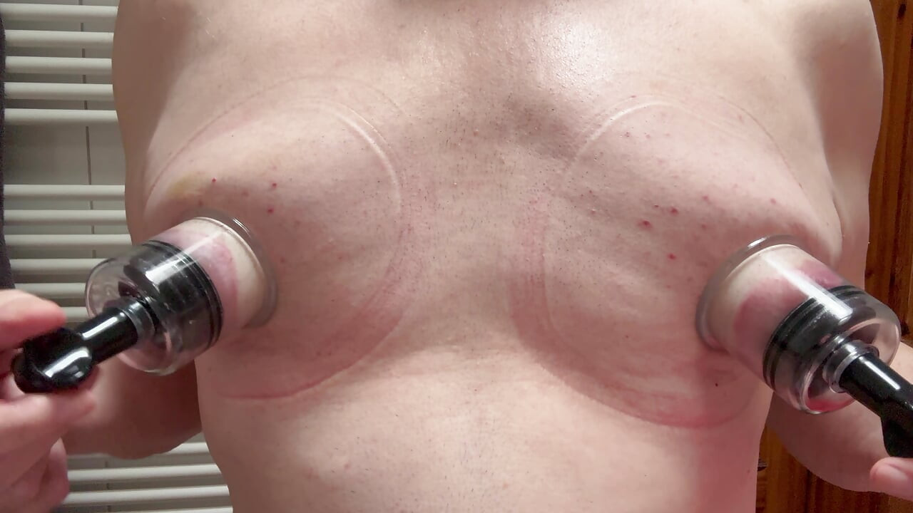 Slapping, sucking, torturing my titties!