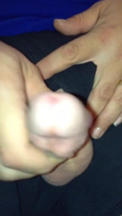 Stroking my cock for you