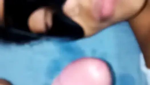 Stepfather Teaching Stepdaughter How to Make Deepthroat and Piss for the First Time