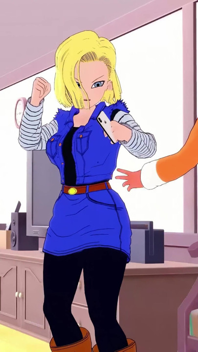 Kame Roshi offers help to Android 18 in exchange for a favor - Dragon Ball Zex Series | Clip 2
