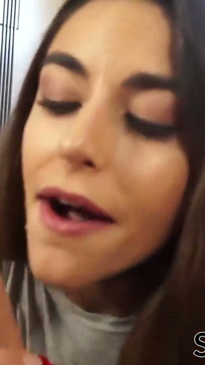 Stepdaughter sucking on knees and taking it in doggystyle | Clip 1