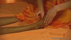 Two lovely women on a relaxing and sensual massage