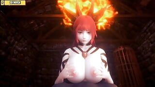 Hentai 3D (HS32) - Dragon de feu à gros nichons