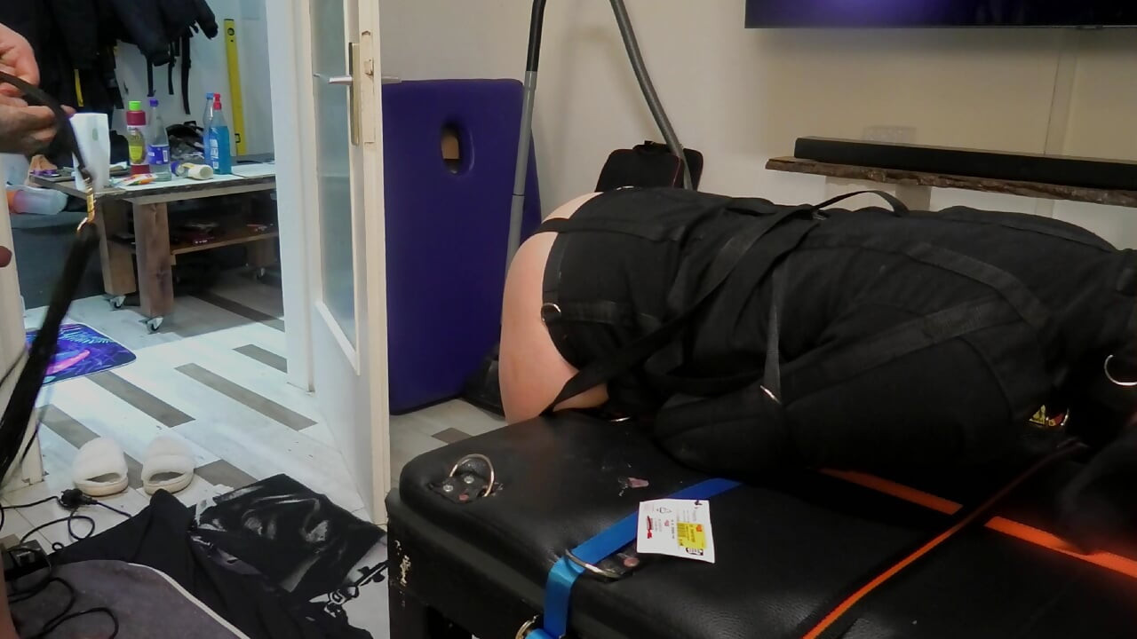 In Straitjacket Slowly Fucked and Brought to Squirt