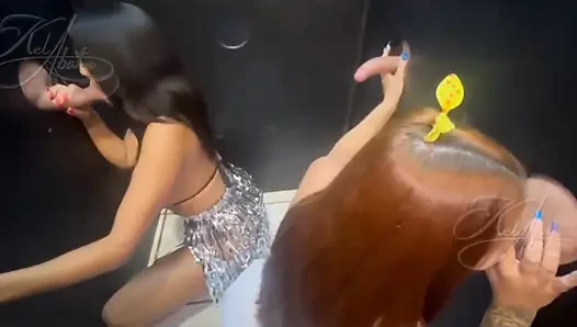 Aku ngajak malu paz untuk pergi bareng ke gloryhole di freedom swing club untuk nyepong kontolku