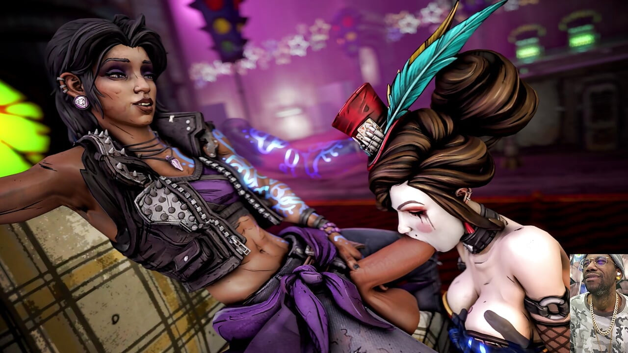 สองสาวร่านแกว่งเลียควยของคนผิวดําข้ามเพศนมใหญ่ Mad Moxxi ควยลึกสุดคอของ amara