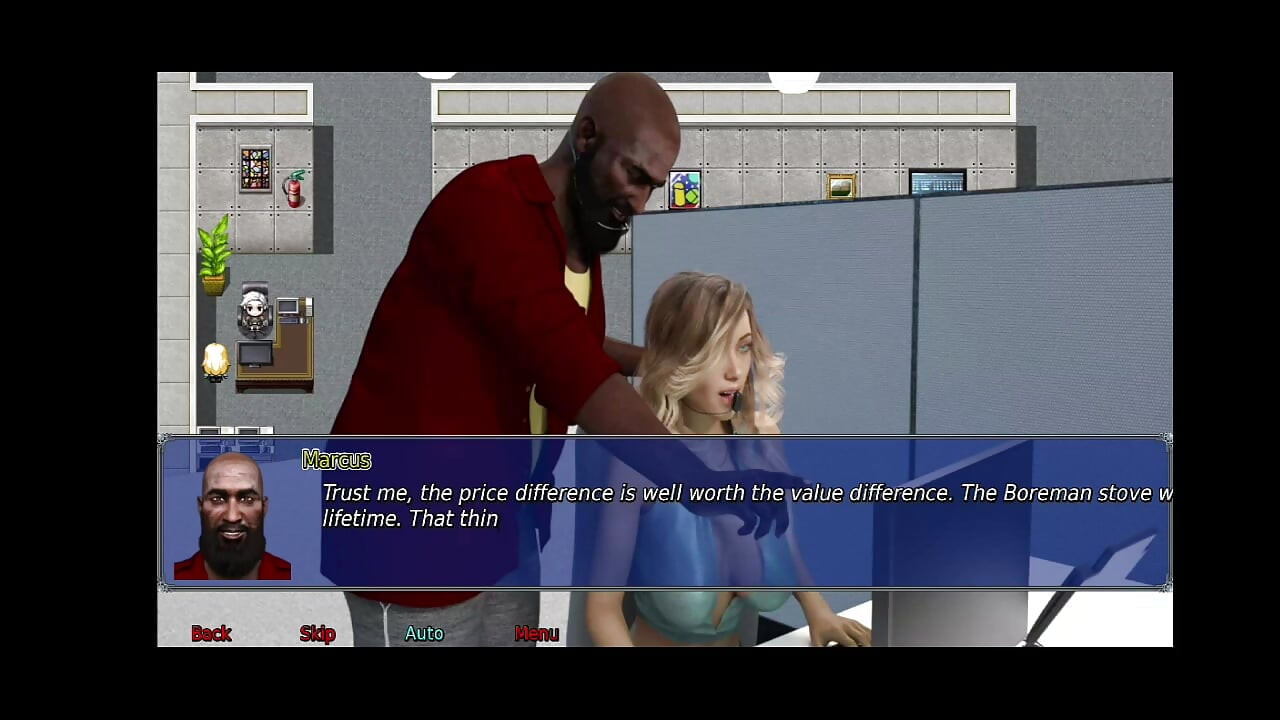 The office wife #12 - Dixon playes with Stacy's pussy while she was trying out a gym outfit