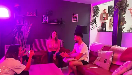 Heißer dreier mit Lea Pam, Elisa Calvi und Ihren groÃŸen natürlichen möpsen und Gael Braga