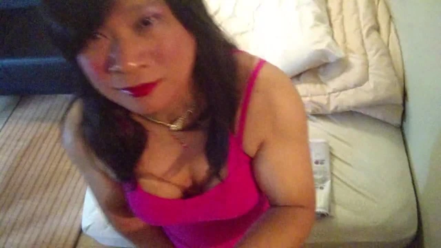 Asia In Hot Pink Dress 2