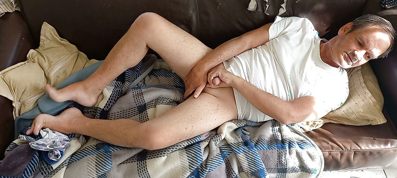 Playing with my small cock