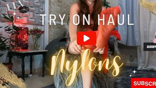 4K Transparent Lace Nylons Sheer Try on Haul em saia leverageurassets