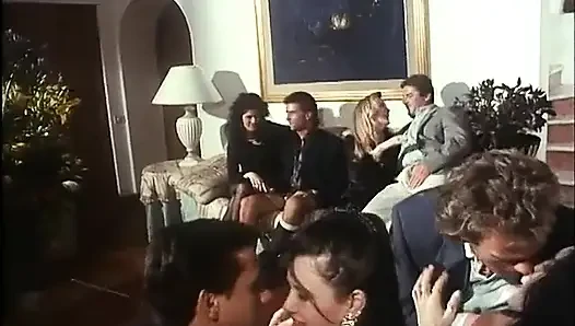 Heiße interracial orgie