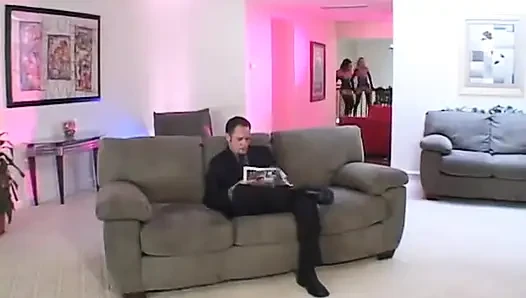 Two latex bitches are getting down