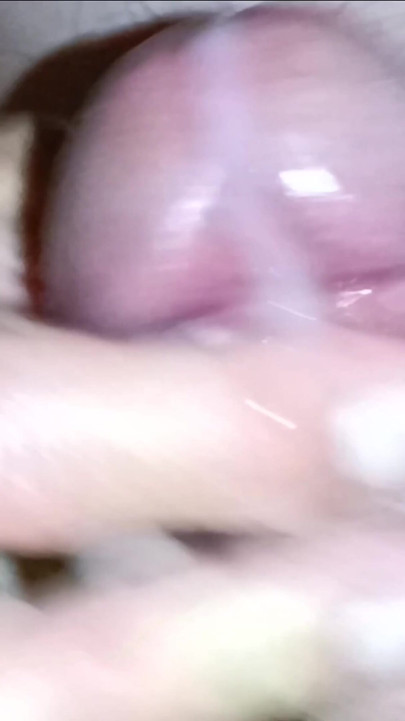 Big Uncut Cock Naked Night Time Masturbating Outdoors, Creamy Cum on Table - Rockardglans