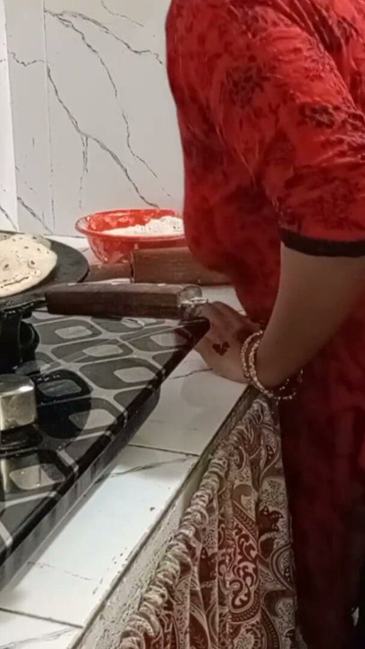 Indian step mom sex video in the kitchen | Clip 1