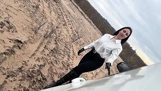 4 sigara derin duman ve tükürük baştan çıkarma bakış açısı