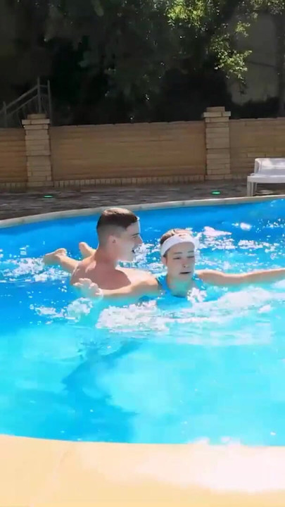 You can Find me at the Pool, See How Flexible I am at ClubSweethearts | Clip 1