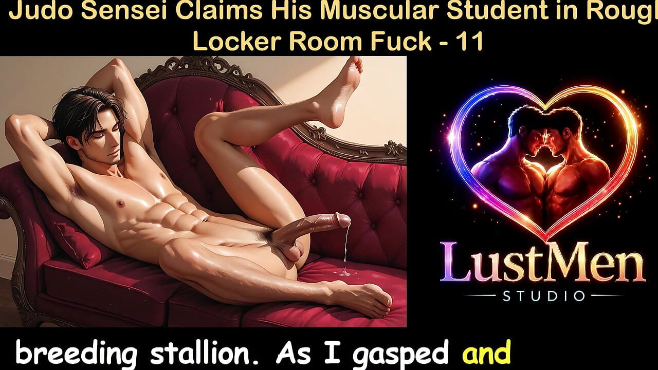 Gay audio sex story - judo sensei reivindica sua aluna musculosa em foda áspera no vestiário - parte 11