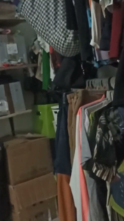 Sister-in-law cleaning the room in thong (7 part) | Clip 2