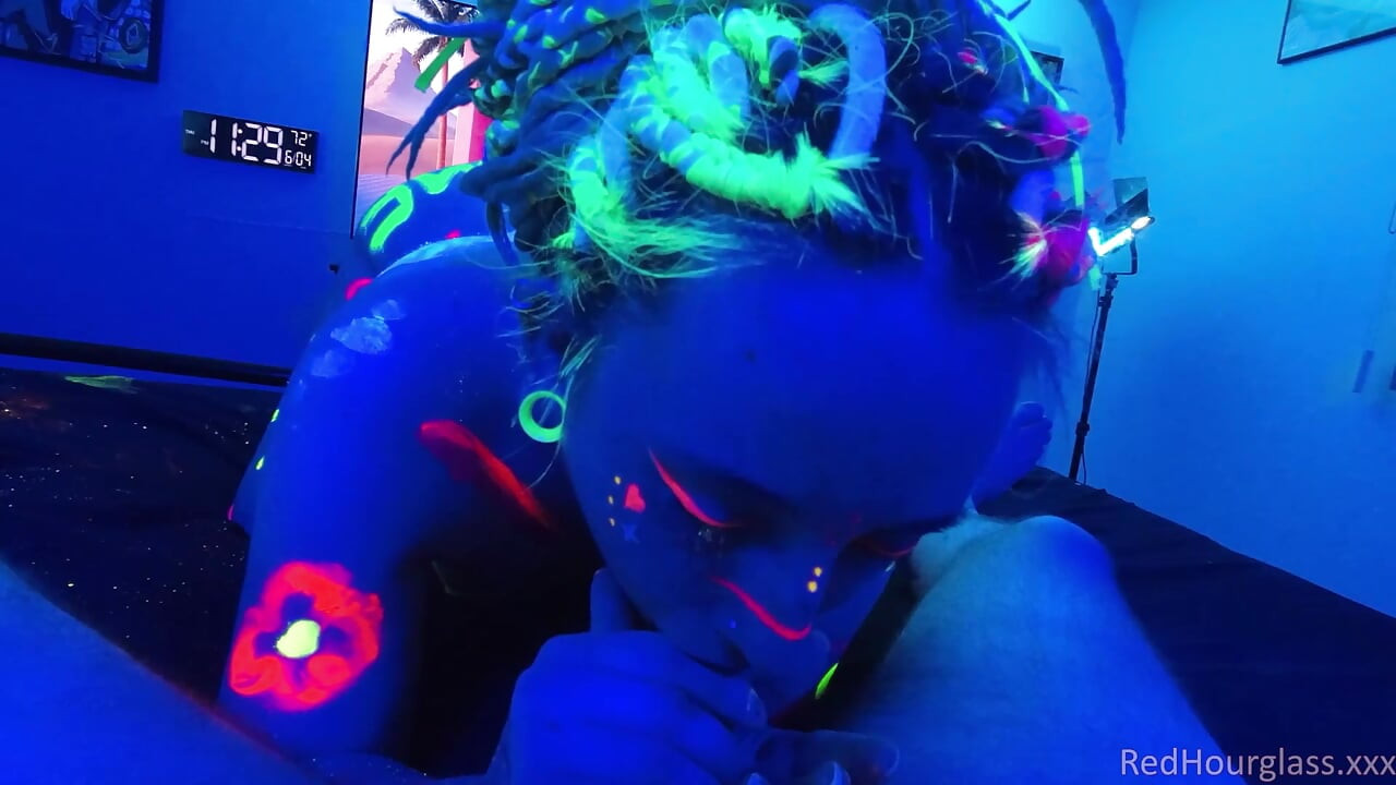 Blacklight fun with Melanie Sugar
