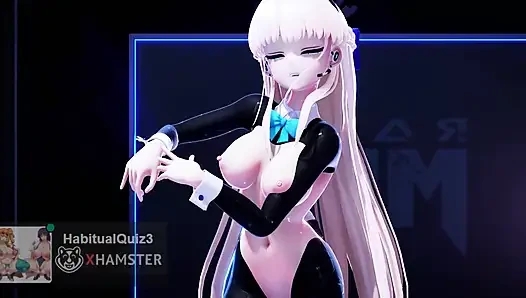MMD R18 Asuka Toki BLACK FRIDAY EDITION трах с неверной офисной азиатской милфой-дилдо 3D, хентай, глотание спермы