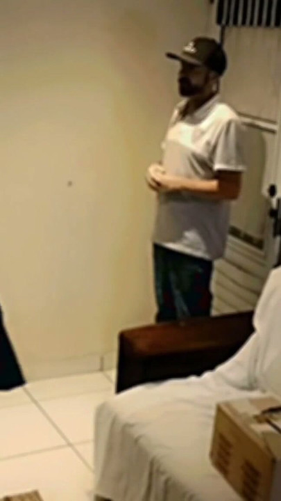 Married receives delivery man only in panties | Clip 1