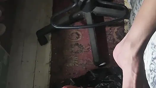 Goode Girl Flogging Balls by Candle Light Pt2