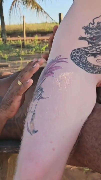 Jaw-dropping moment from "RISKY SEX IN THE BACKYARD HE FELL WITH HIS MOUTH ON MY PUSSY CUMMING WITH GREAT PLEASURE IN MY ASS"