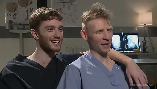 Powerlessly Bound Seamus O'reilly Fisted on the Hospital Night Shift