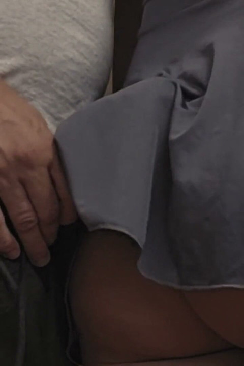 Crazy Guy Ejaculate Under Her Dress on Subway Risked to Be Caught