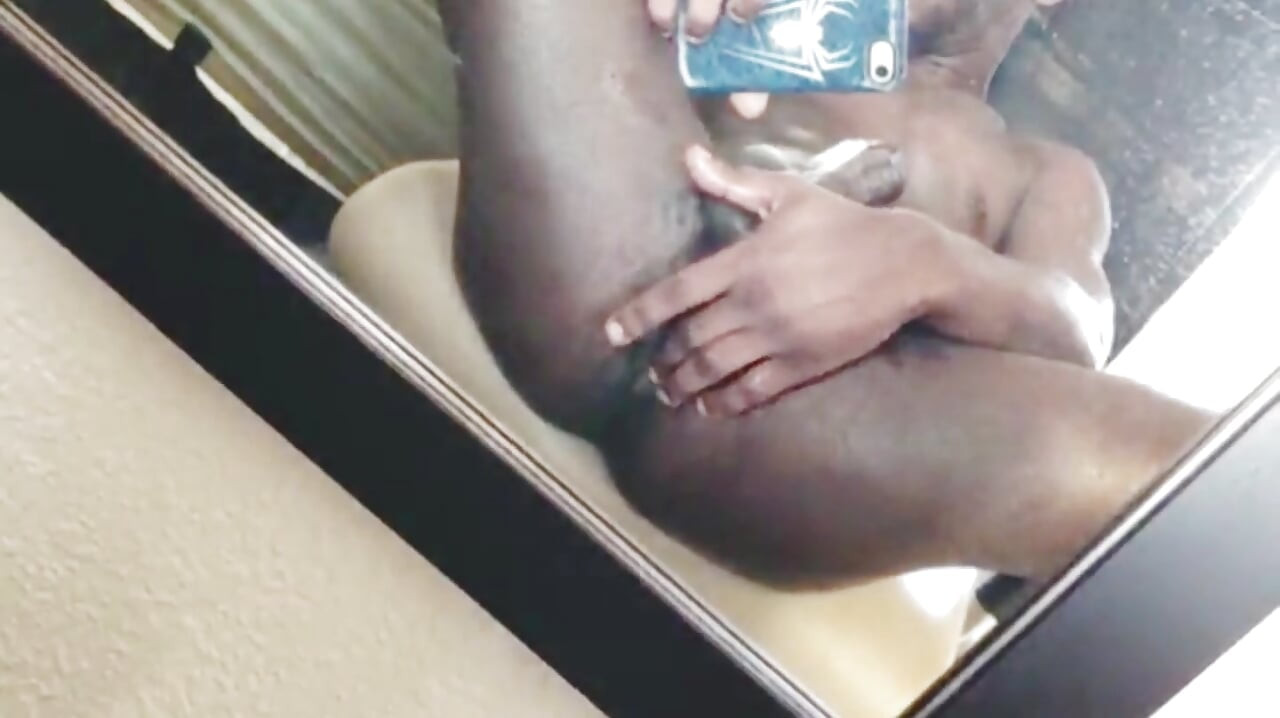 Straight BBC Plays with Ass and Cums in Mirror