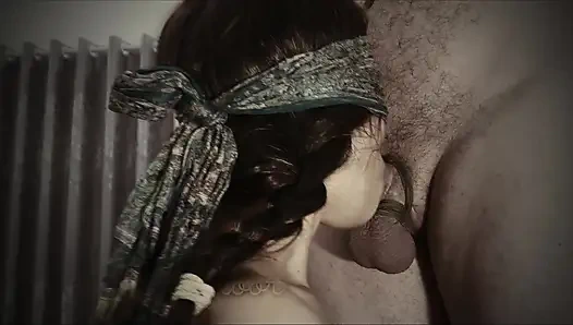 Bondage-blowjob, Edging für keuschheitssklave