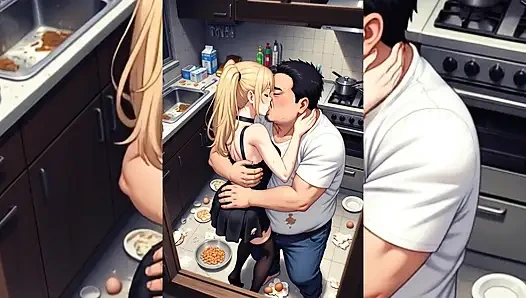 Уродливые старые нищие крадут горячих жен, мачеху и GFS - экстремальное унижение куколда ИИ, подборка