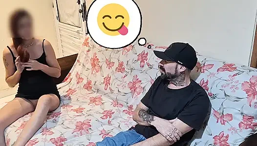 Stepdaughter Without Panties Plays Dominoes With Her Stepfather