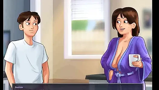 Kisah musim panas: tante seksi nggak sanggup peras susu ep 134