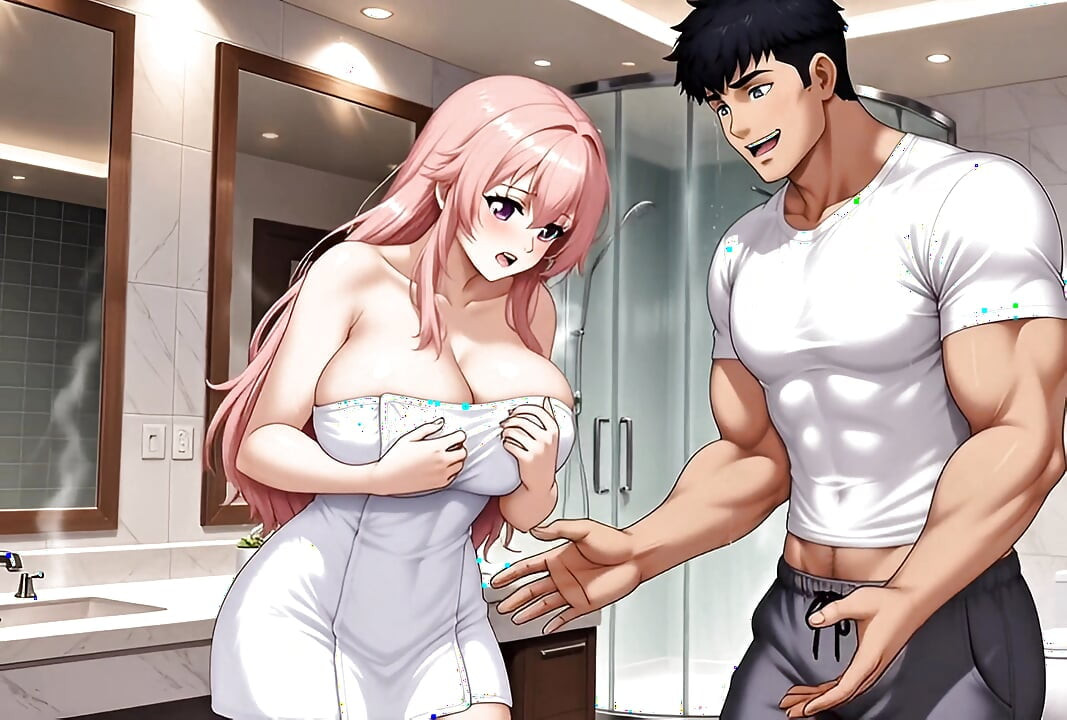 Busty Stepsister Shower Surprise Multiple Stepbrothers Milk Squirt Creampie Fantasy