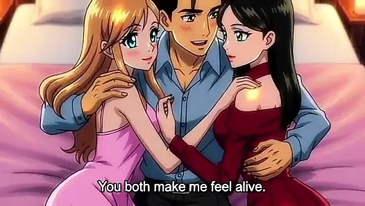 My stepbrother fucked me and my friend alone at home