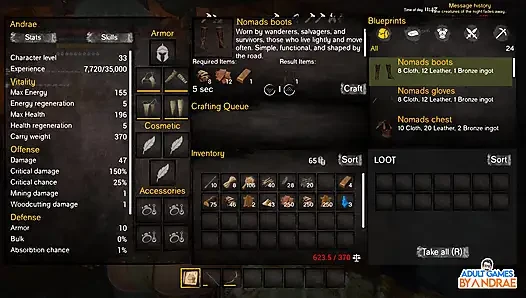 Ep11: Stonehouse Upgrades: Wicked Island'da oda/banyo ve bronz silah üretiliyor